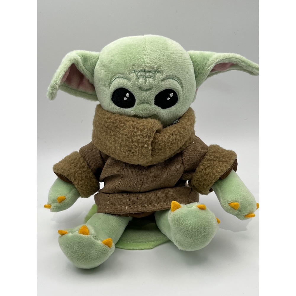 Star Wars Grogu The Child Mandalorian Plush Disney Store Green Brown 8 Inch